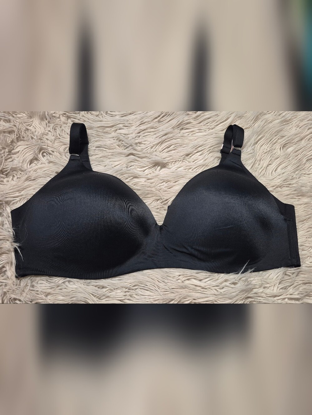 La Vie En Rose Black Smooth Wireless Bra
